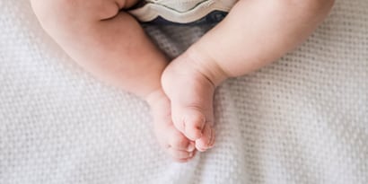 Image of a baby’s feet