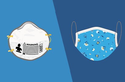 Masks vs respirators