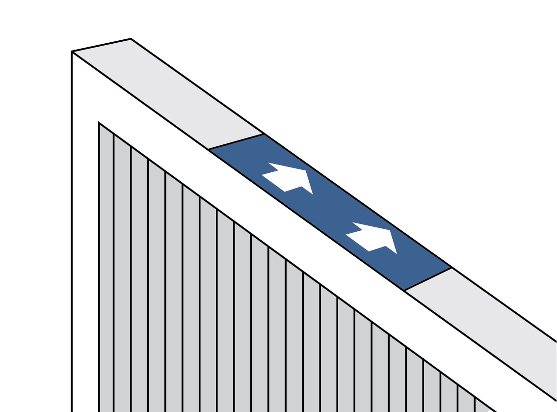 Airflow arrows on the top of Filtrete™ Air Filter
