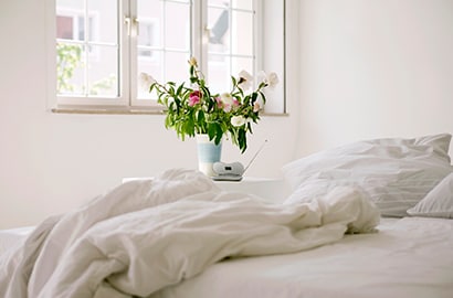 Leave the bed unmade to reduce dust mites