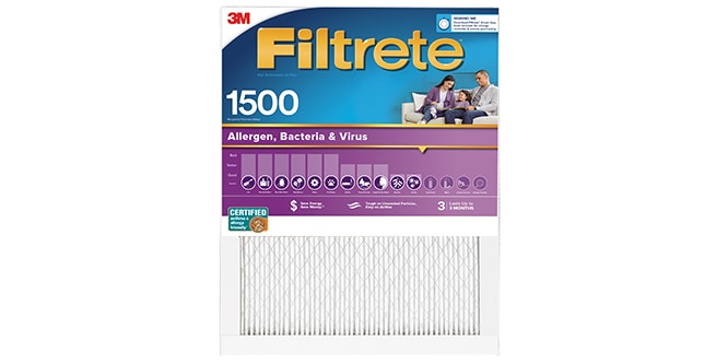 MPR 1500 Filtrete 1 inch Filter 
