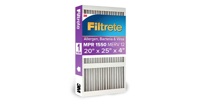 MPR 1550 Filtrete 2 to 6 inch Filter 
