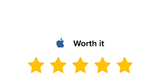 Apple Logo - Worth it - 5 Stars
