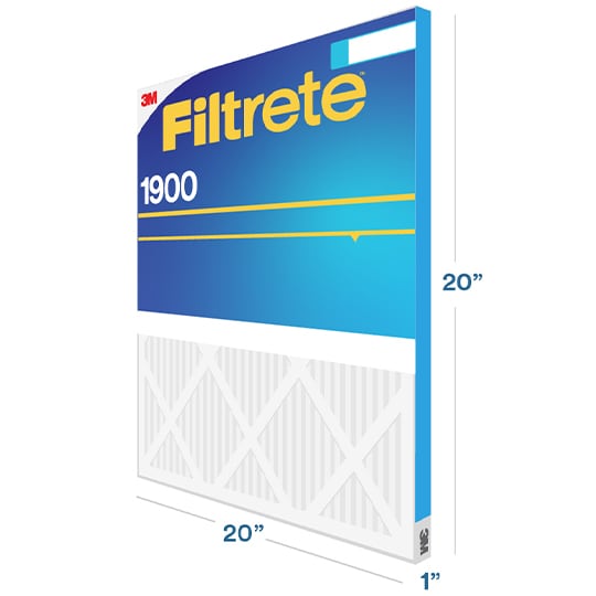 Filter size on HVAC filters is printed on the sides of the air filter.