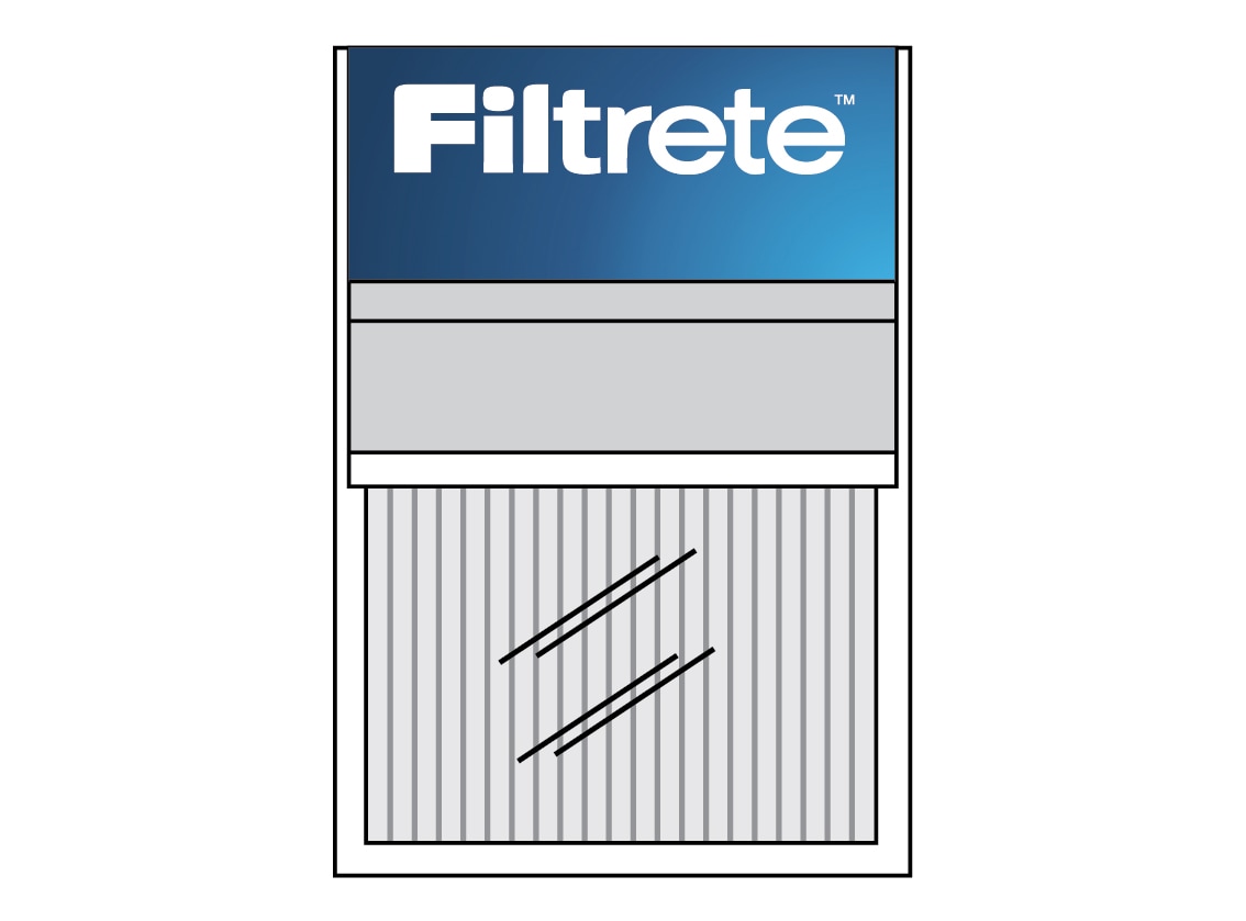 Filtrete™ Air Filter in plastic packaging
