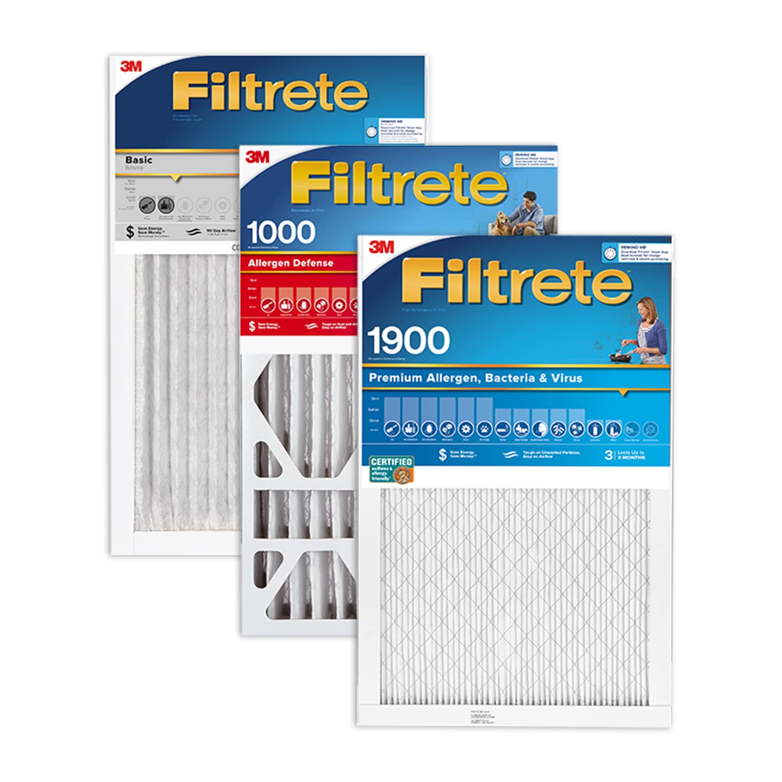 3 Filtrete™ Traditional HVAC Air Filters