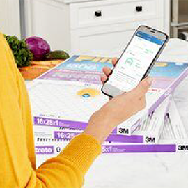 Our Bluetooth-enabled HVAC air filters monitor air flow and usage to help simplify the process of improving indoor air quality.