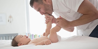 Man with baby