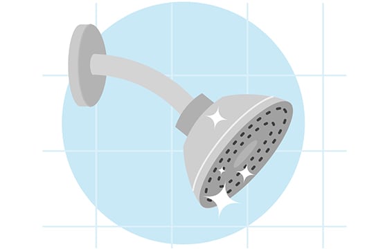 How to clean your shower head and spout