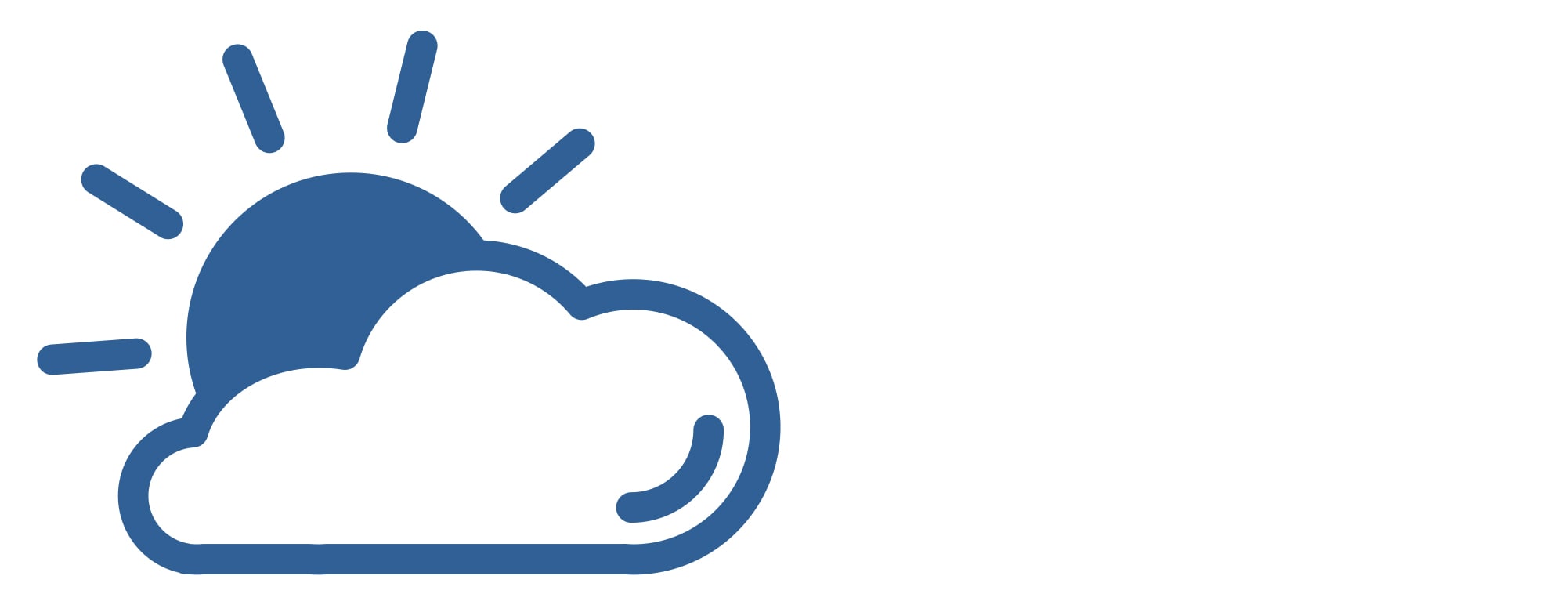 Cloud and Sun Icon
