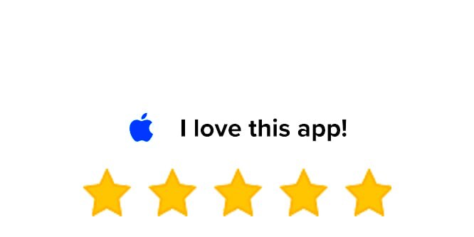 Apple Logo - I love this app! - 5 Stars
