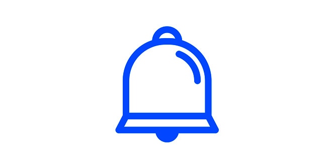 an illustration of a bell.

