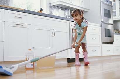 Avoid scrubbing too hard to prevent unnecessary moisture from getting into cracks and crevices.