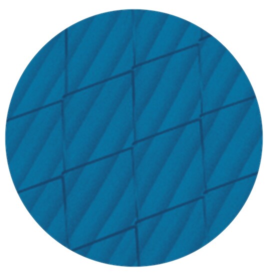 Blue tinted detail shot of Filtrete air filter pleats